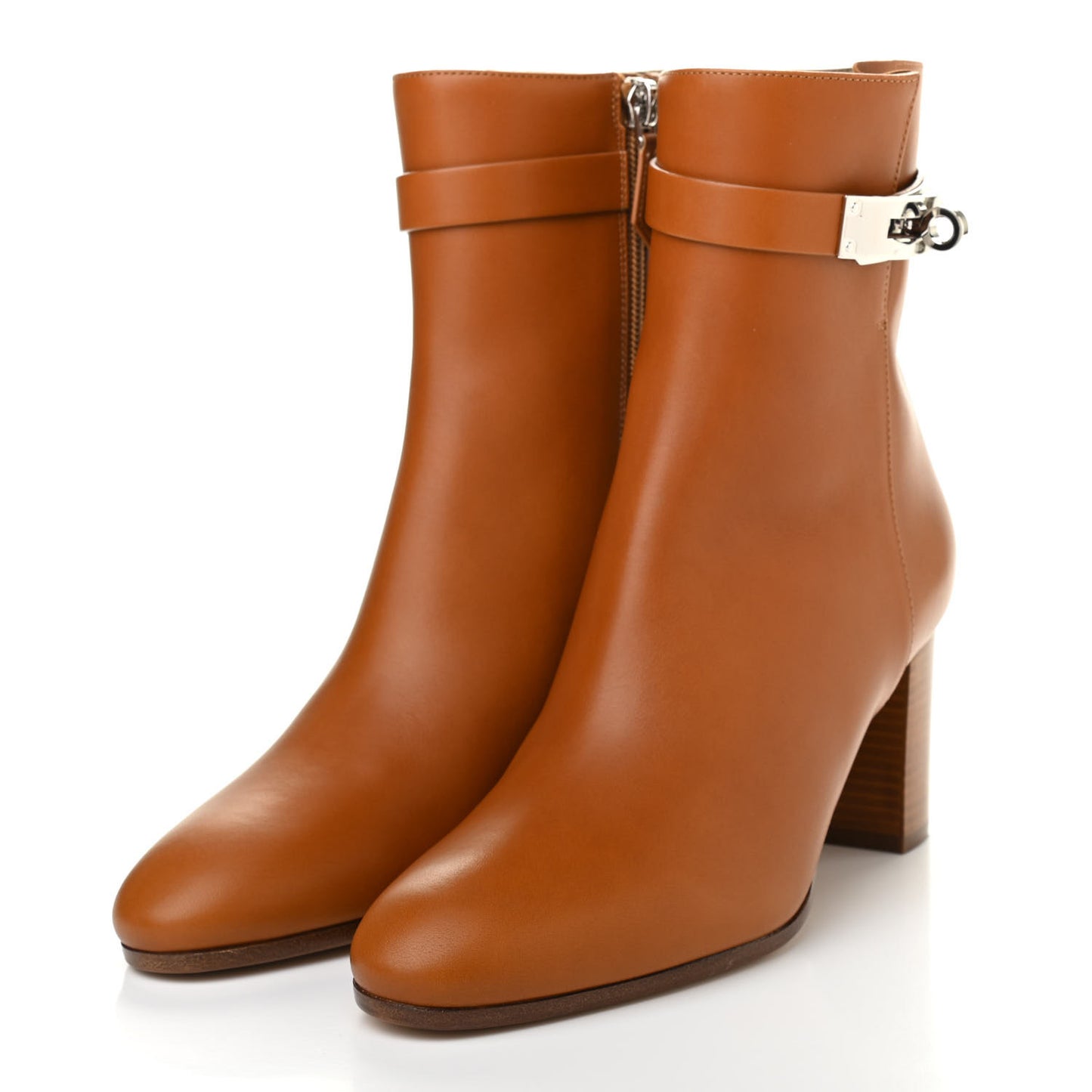 Calfskin Saint Germain Ankle Boots 37 Gold