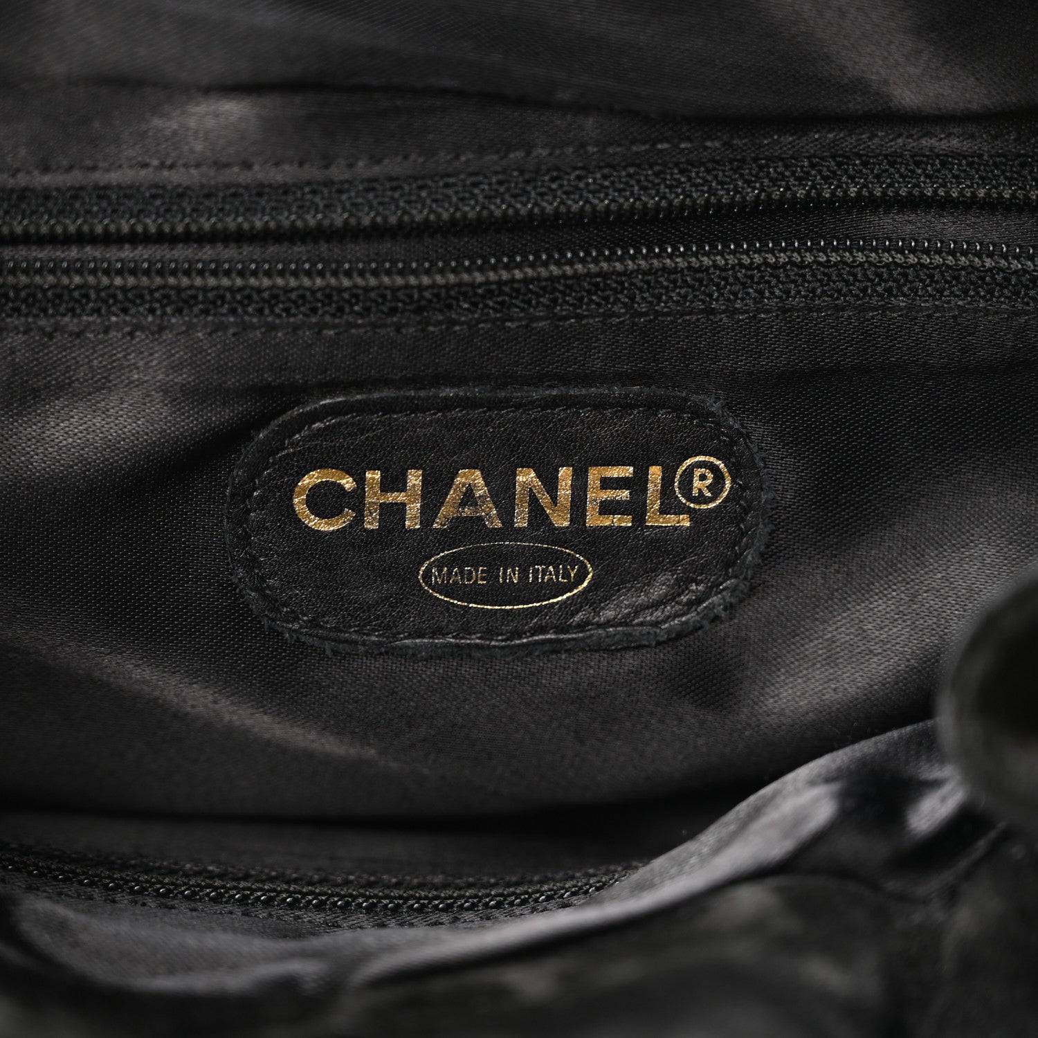 Chanel Suede CC Drawstring Backpack Black 6 of 11