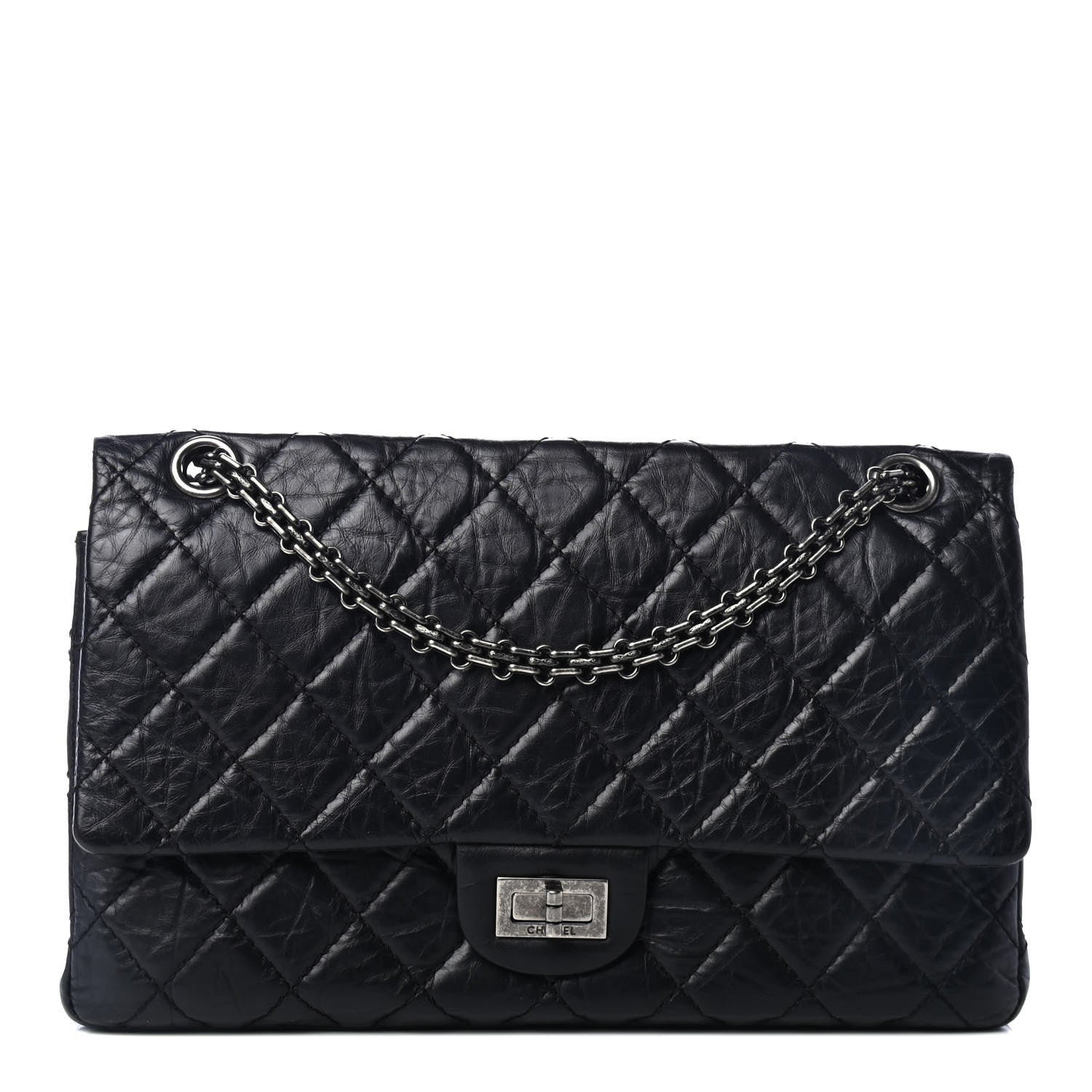 Chanel Aged Calfskin Quilted 2.55 Reissue 226 Flap Black 1 of 4