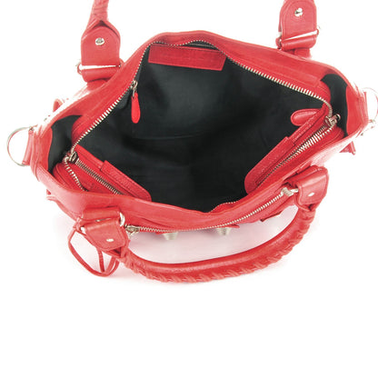 Balenciaga Agneau Giant 21 Silver Hardware City Rouge Coquelicot 6 of 8