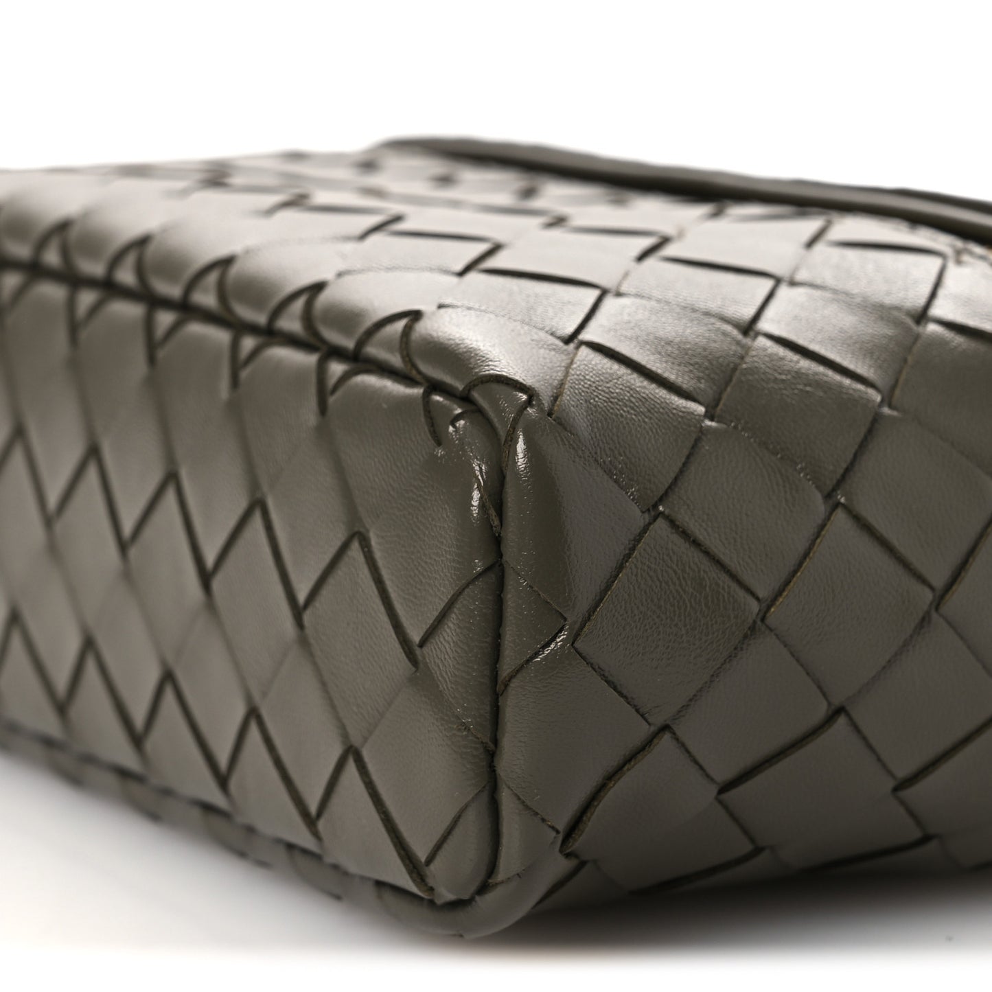Calfskin Intrecciato Bang Bang Vanity Case Cypress