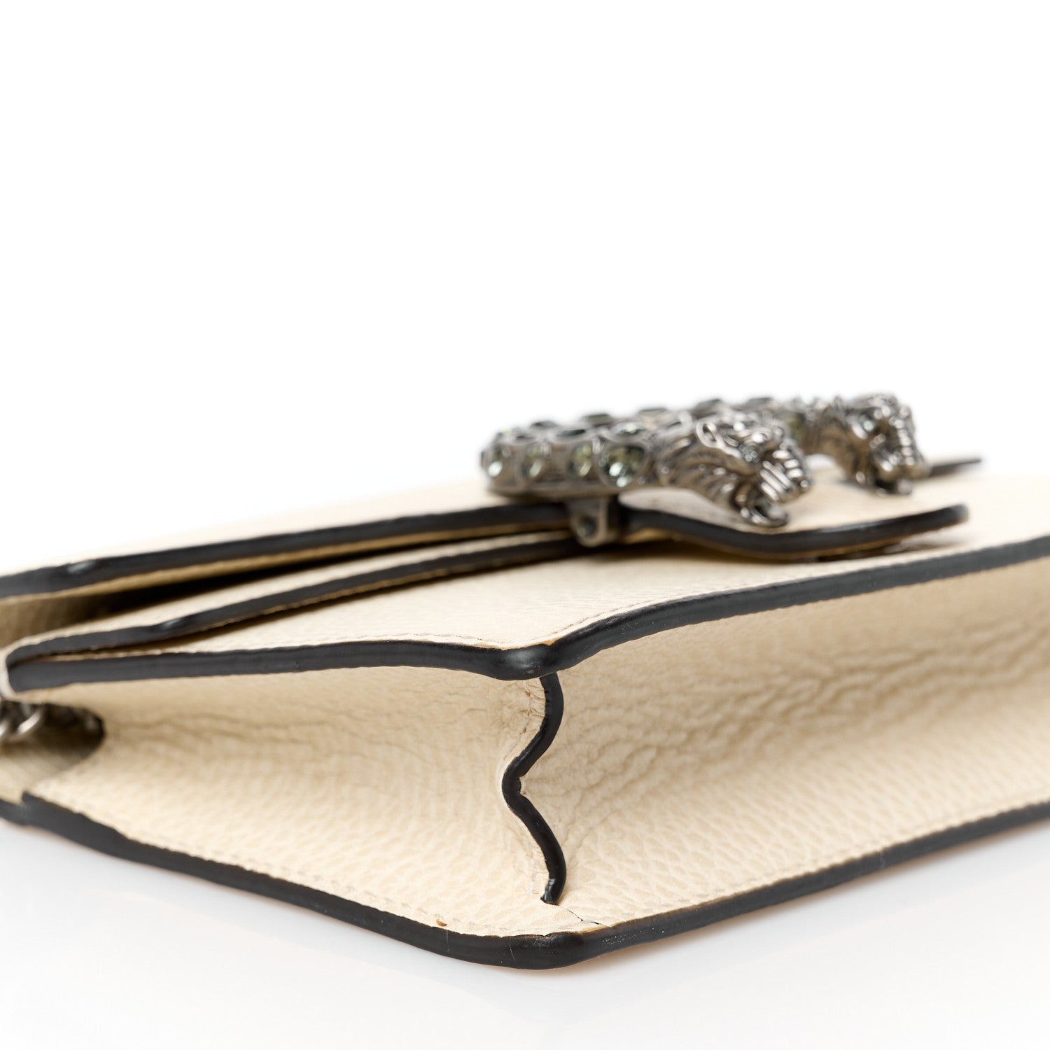 Gucci Dollar Calfskin Crystal Super Mini Dionysus Shoulder Bag Mystic White Black Diamond 9 of 10
