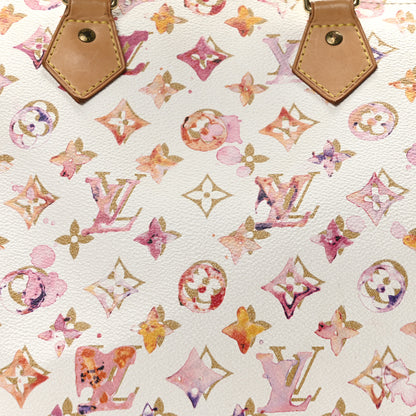Louis Vuitton Watercolor Aquarelle Speedy 35 White 7 of 9