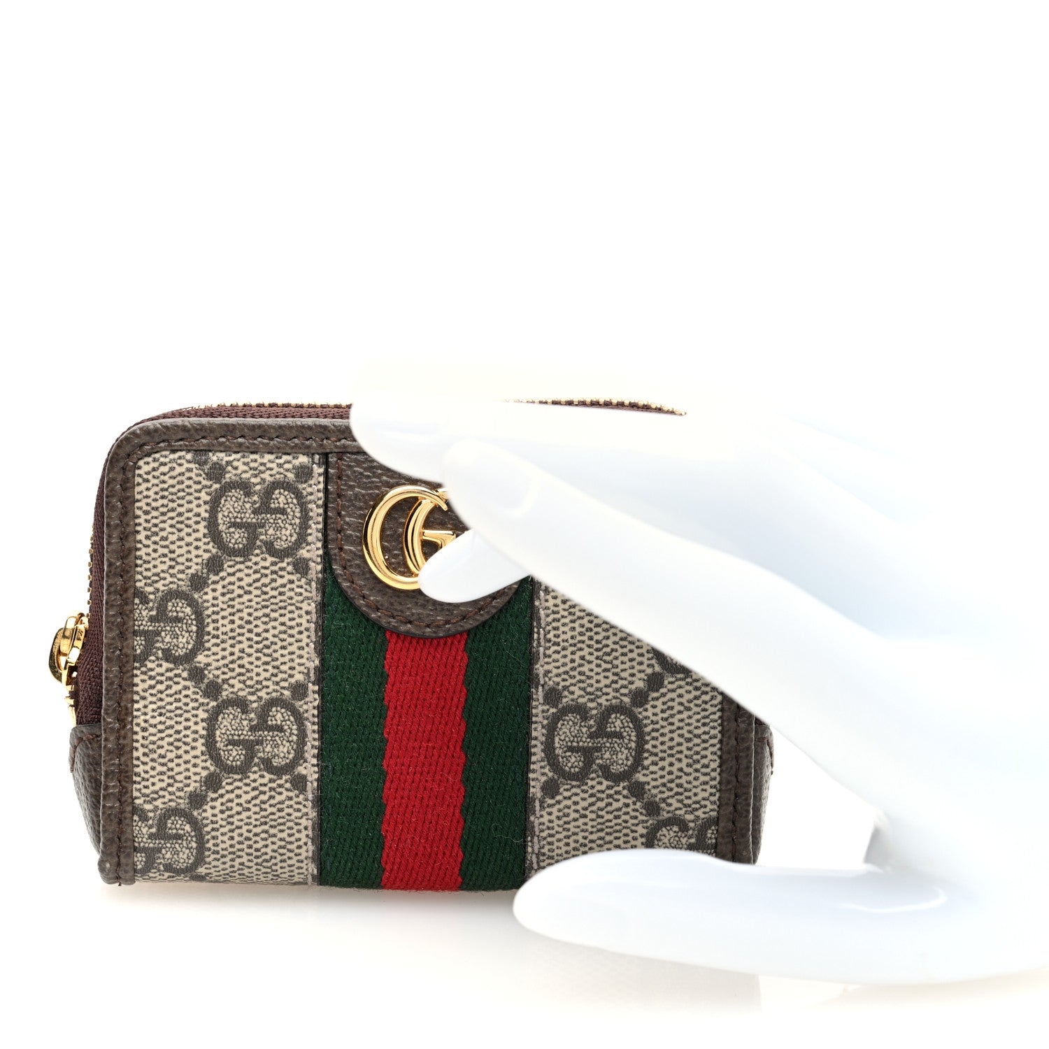 Gucci GG Supreme Monogram Web Ophidia Playing Card Case Beige New Acero 2 of 7