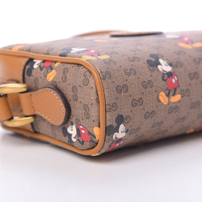 Gucci X DISNEY Mini Vintage GG Supreme Monogram Mickey Mouse Shoulder Bag Beige Vintage Sun Oil 9 of 11