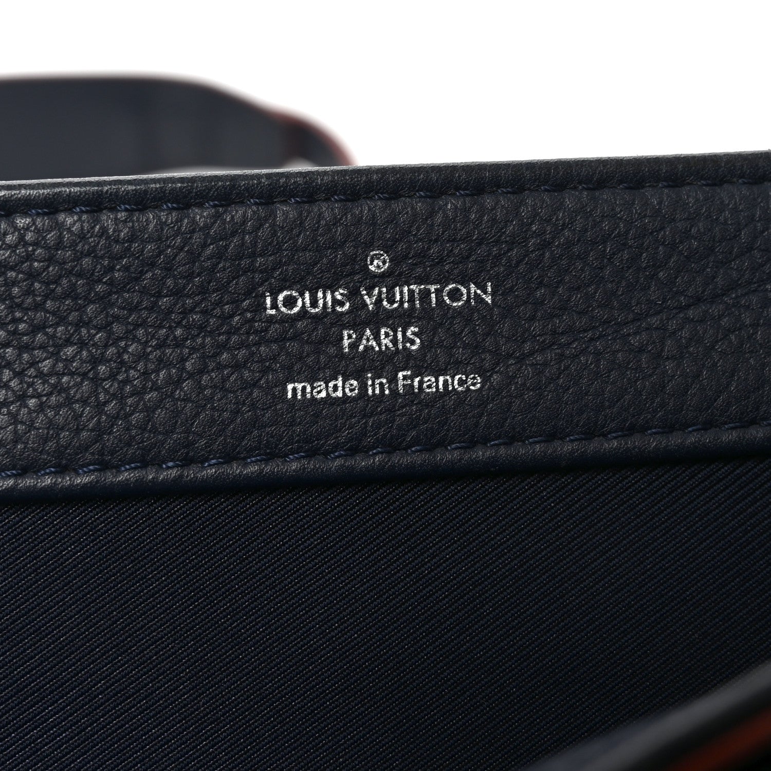 Louis Vuitton Calfskin Lockme II Chain Bag BB Marine Rouge 6 of 9