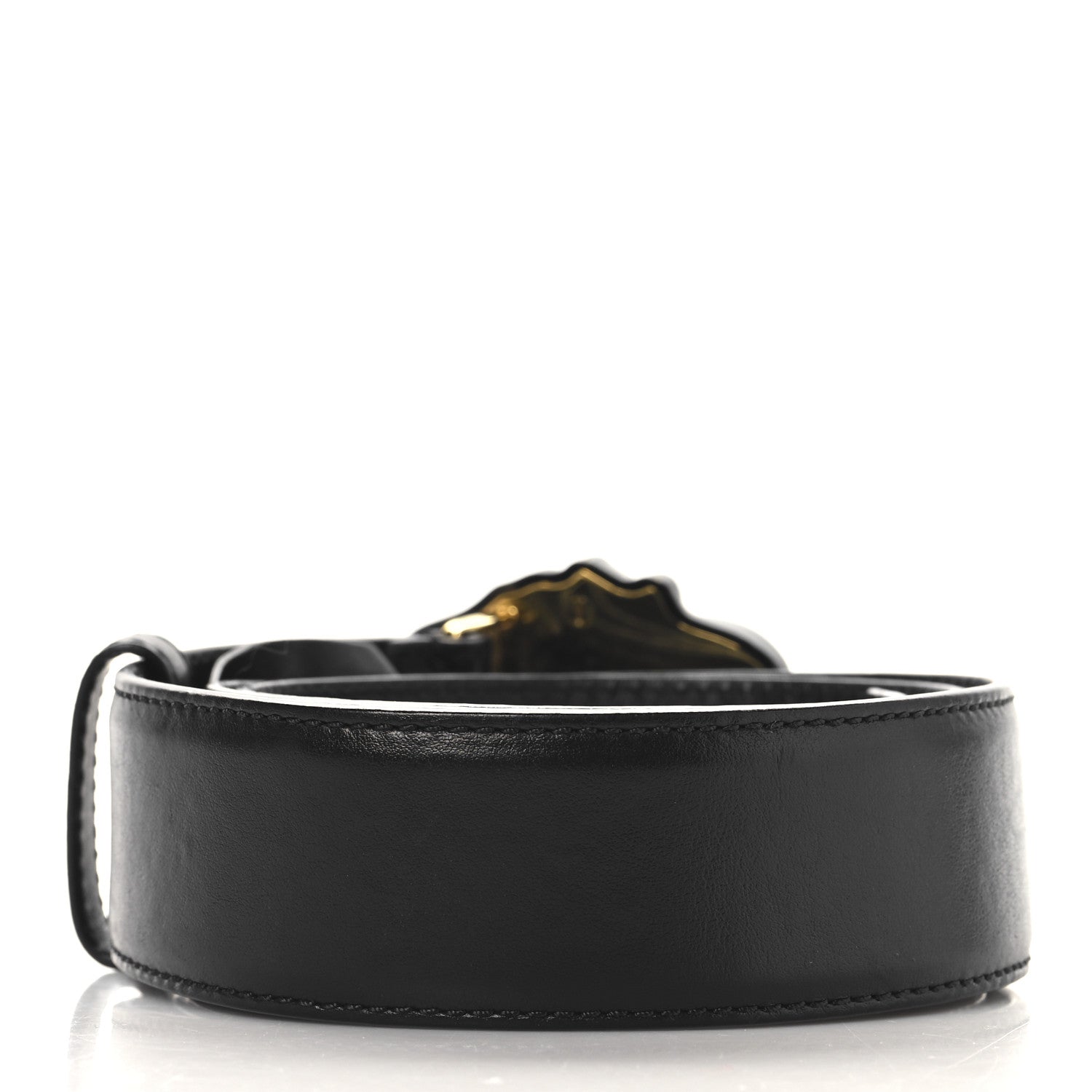Versace Calfskin Tonal 3cm La Medusa Belt 85 34 Black 2 of 7