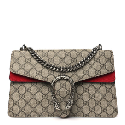 Gucci GG Supreme Monogram Small Dionysus Shoulder Bag Red 1 of 11
