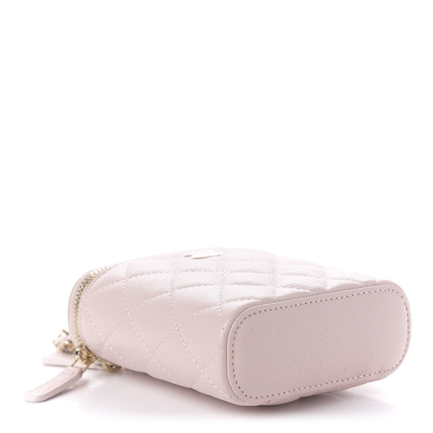 Chanel Caviar Quilted Small Vertical Coco Beauty Vanity Case With Chain Light Pink 4 of 11
