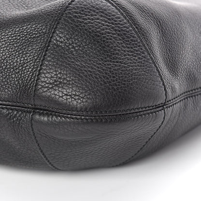 Gucci Pebbled Calfskin Medium Soho Chain Hobo Black 9 of 14