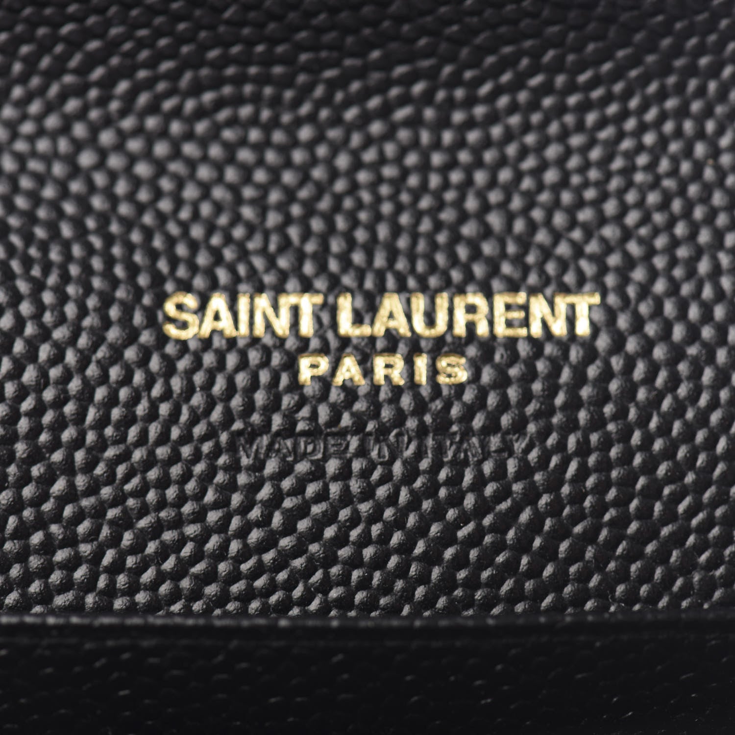 Saint Laurent Grain De Poudre Matelasse Chevron Small Monogram Envelope Wallet Black 5 of 7