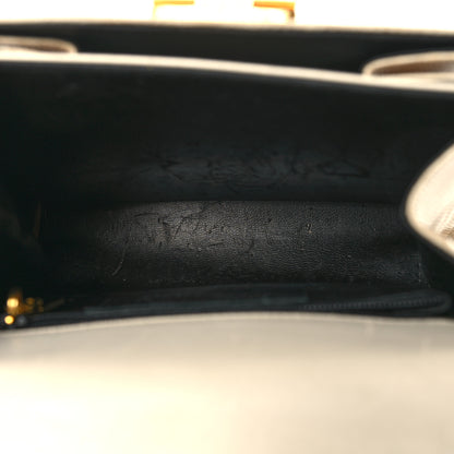 Salvatore Ferragamo Lizard Iconic Small Top Handle Bag Biege 5 of 15