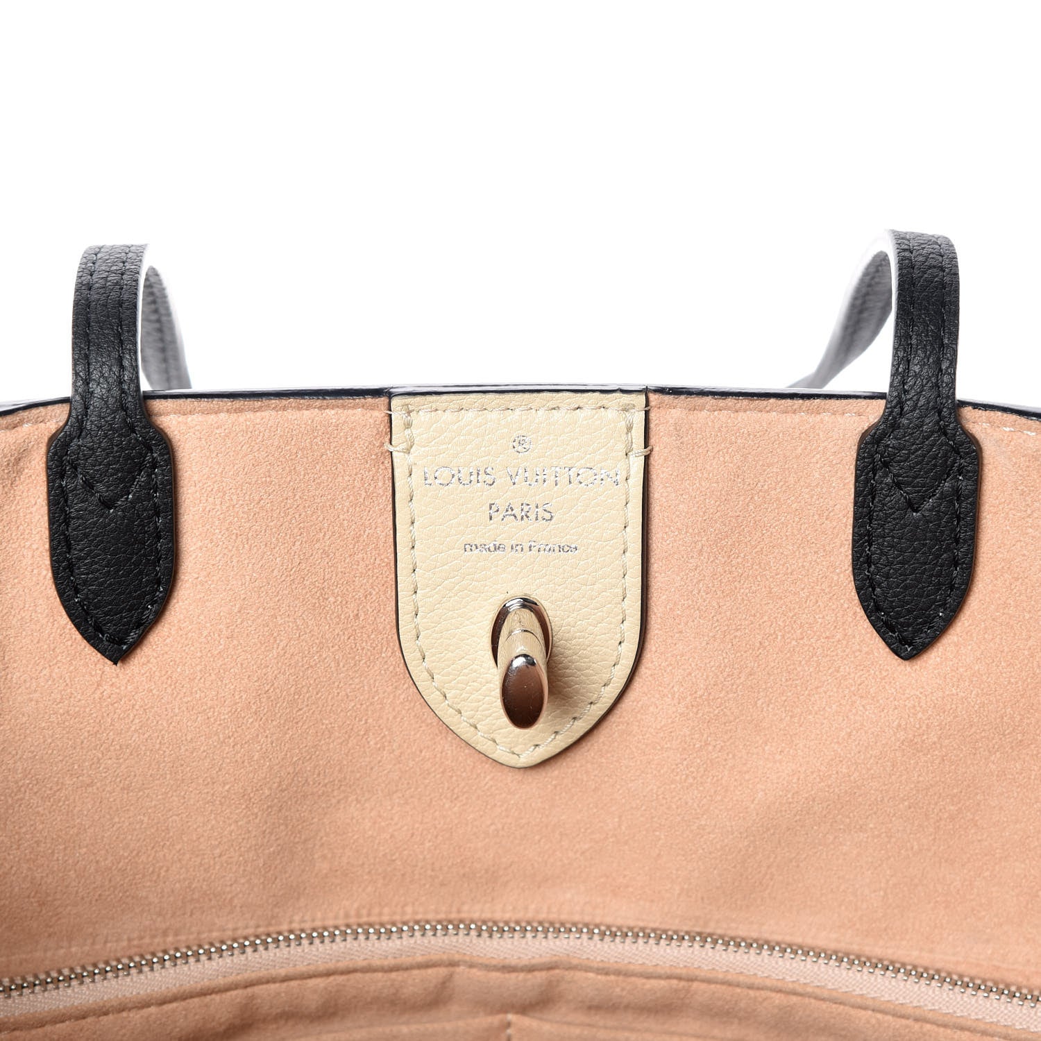 Louis Vuitton Calfskin Lockme Cabas Vanille Black 8 of 18