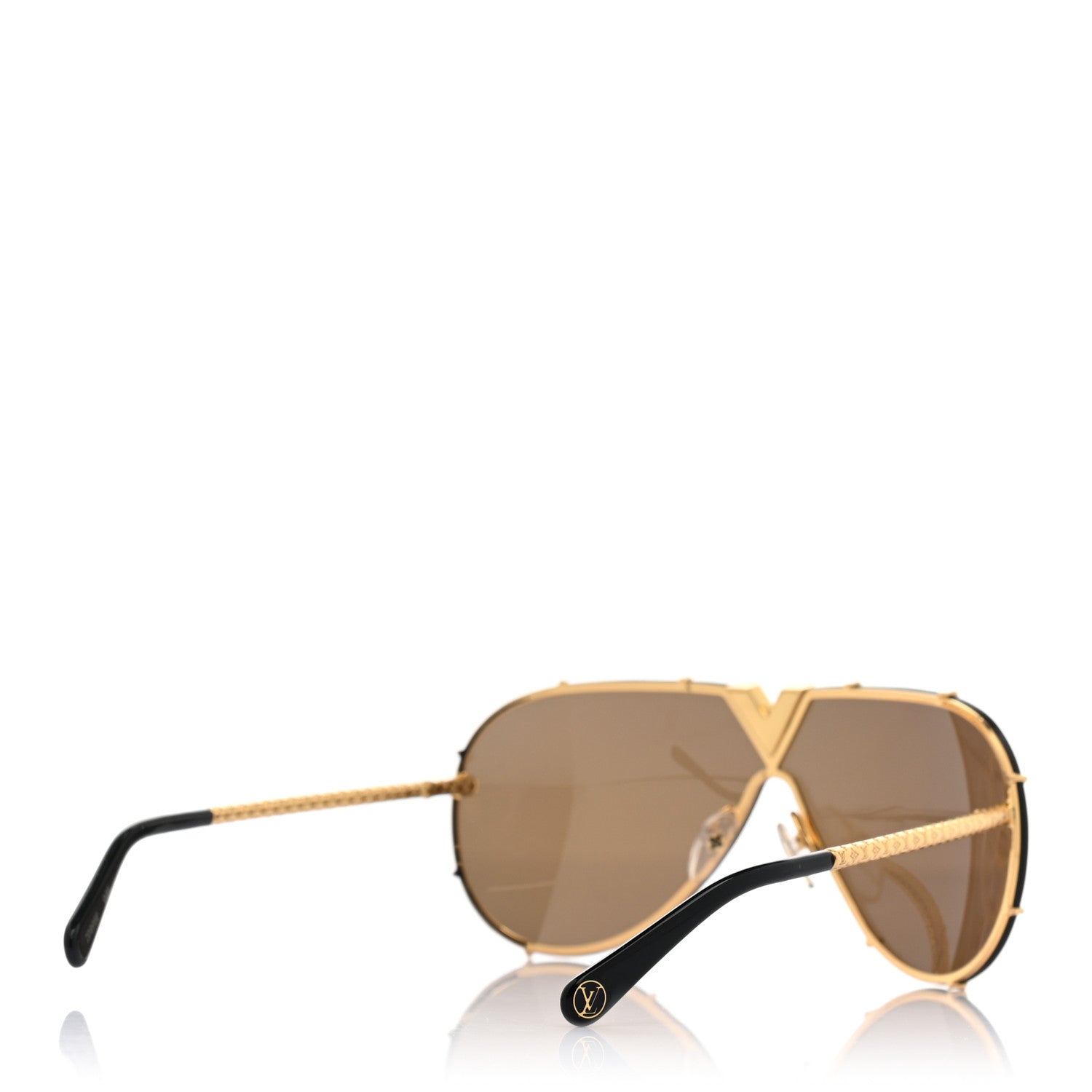 Louis Vuitton LV Drive Sunglasses Z0896E Gold 4 of 7
