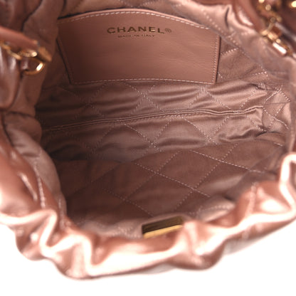 Chanel Metallic Calfskin Quilted Mini Chanel 22 Copper 5 of 10