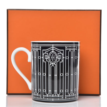 Hermes Porcelain H Deco Mug N°2 Black 6 of 6