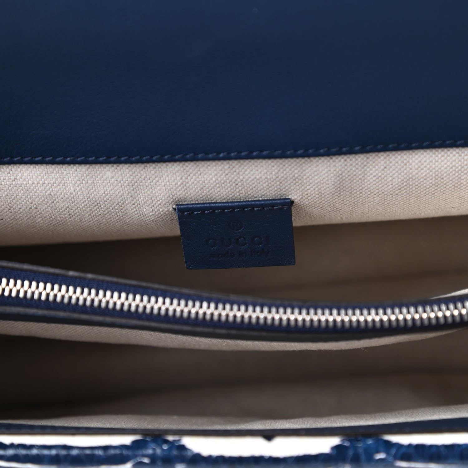 Gucci Snakeskin Dragonfly Medium Dionysus Shoulder Bag Blue 8 of 12