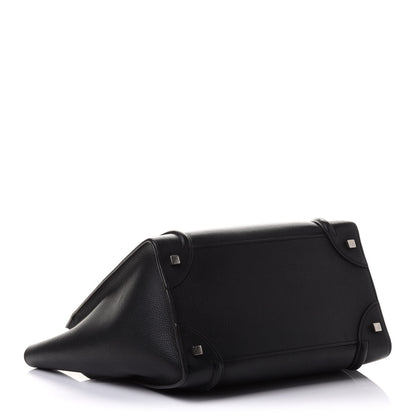 Celine Drummed Calfskin Mini Luggage Black 4 of 21