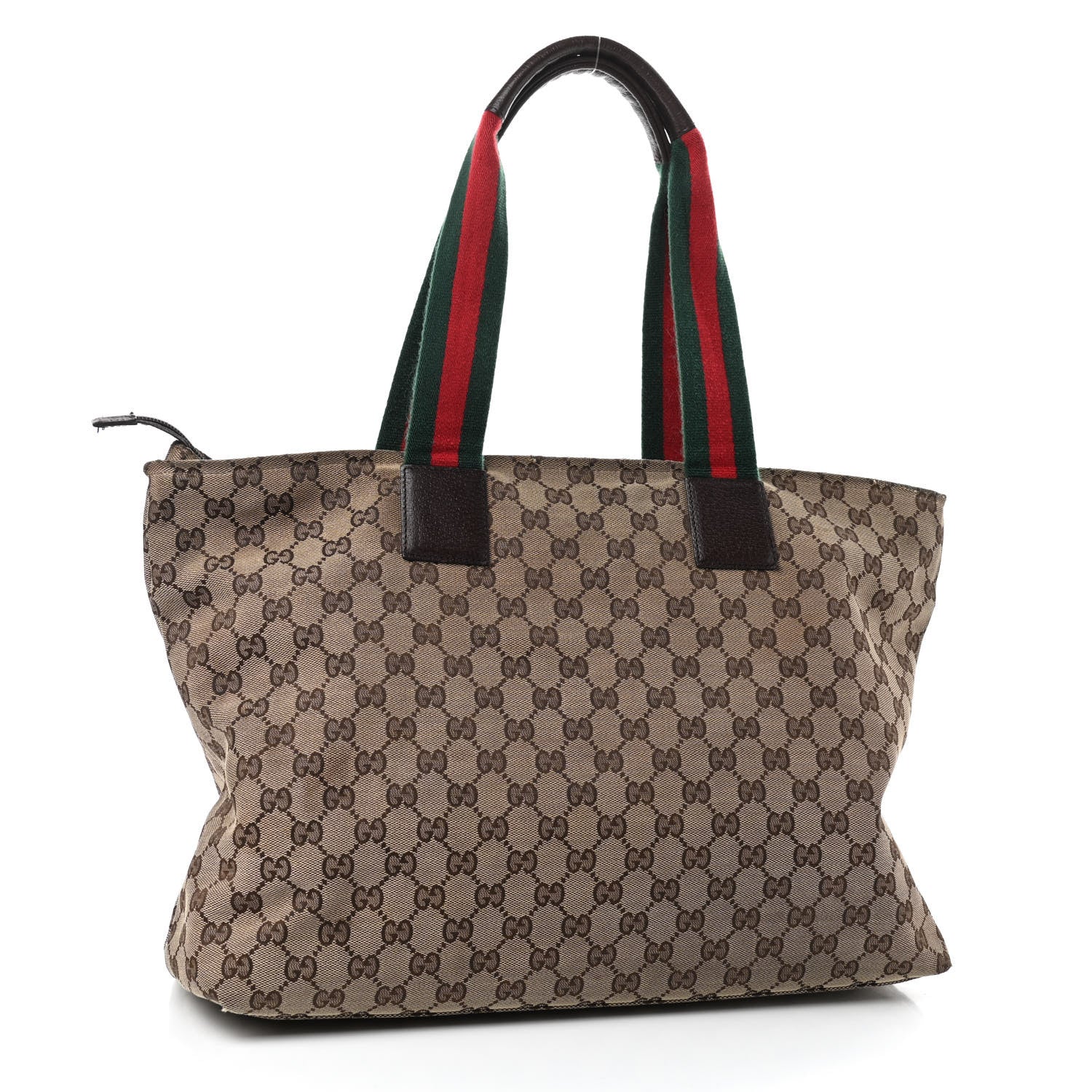 Gucci Monogram Web Large Diaper Tote Brown 4 of 17