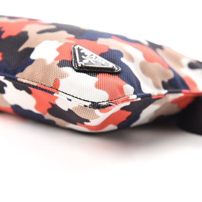 Prada Cordura Saffiano Camouflage Crossbody Rosso 8 of 9