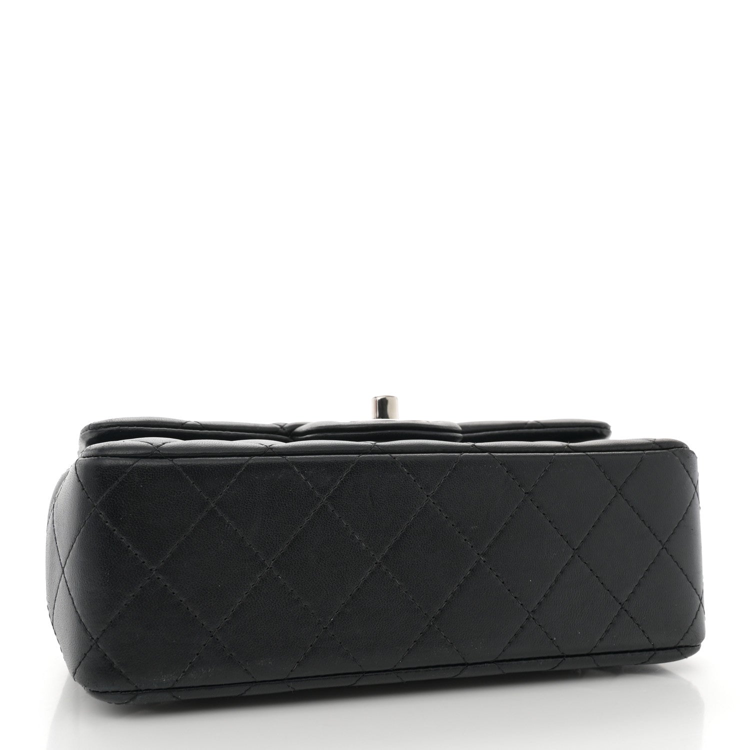 Chanel Lambskin Quilted Mini Rectangular Flap Black 4 of 10