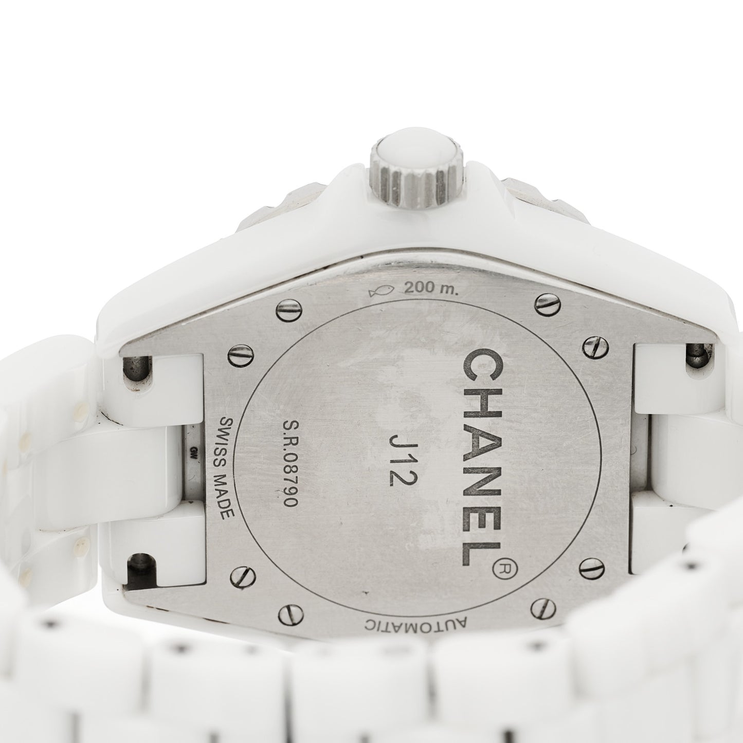 Stainless Steel Ceramic 38mm J12 Automatic Watch White