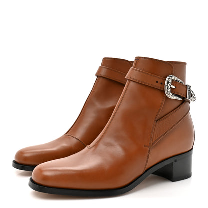Gucci Calfskin Jakarta Buckle Boots 9 Cuir 4 of 10