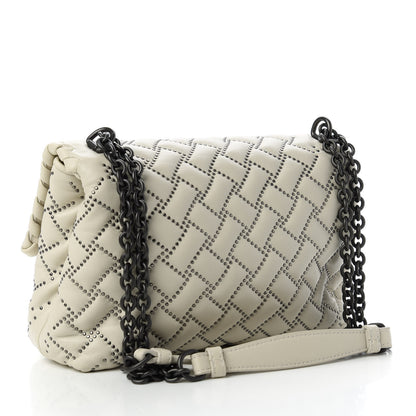 Bottega Veneta Nappa Intrecciato Microstuds Small Olimpia Shoulder Bag Plaster 3 of 10