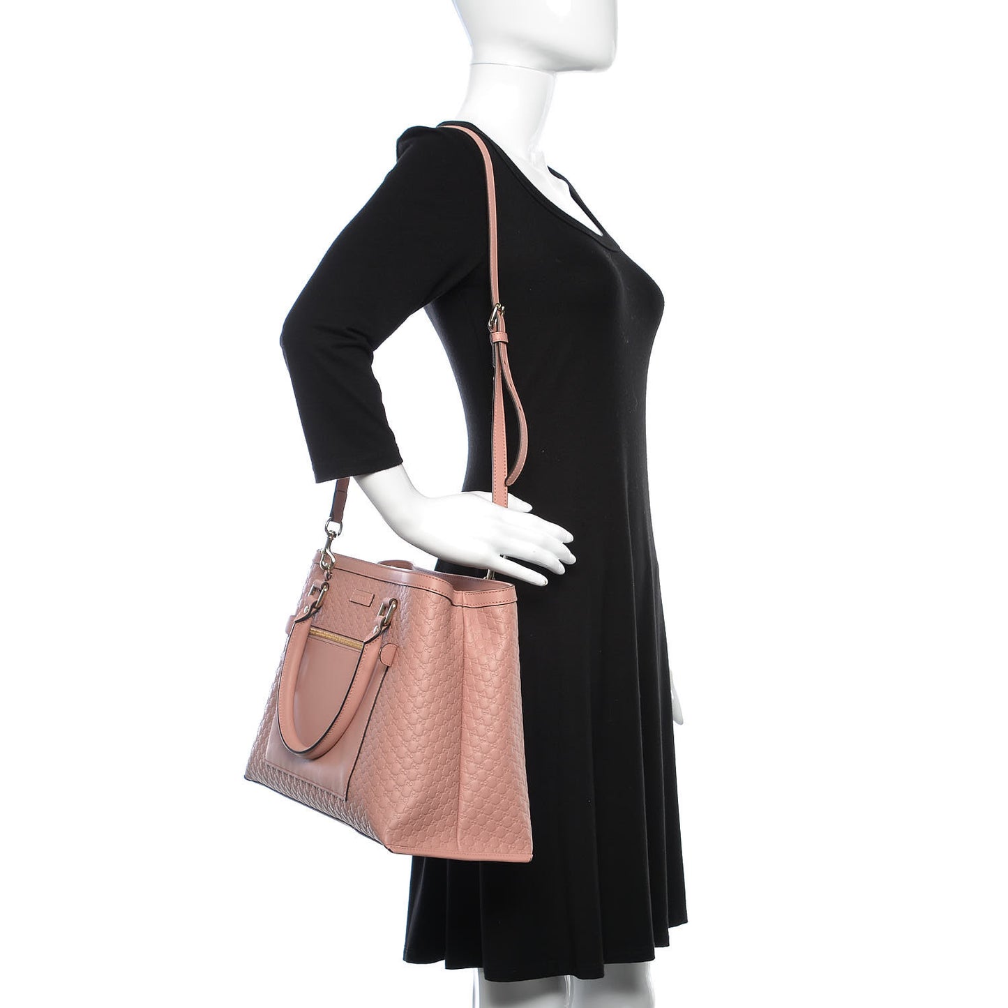 Soft Microguccissima Medium Tote Soft Pink