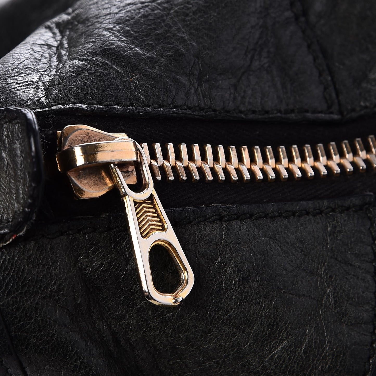Agneau Giant 21 Rose Gold Hardware Work Black