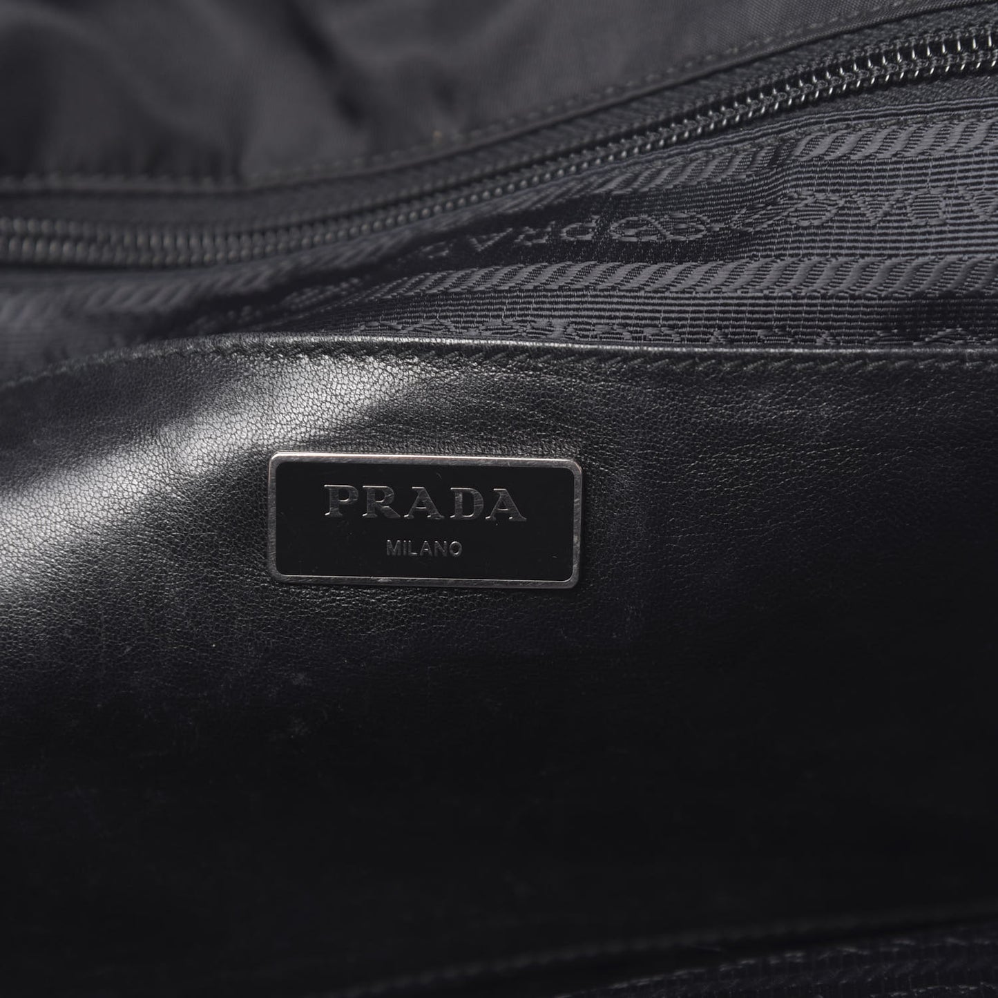 Tessuto Nylon Tassel Duffel Bag Black