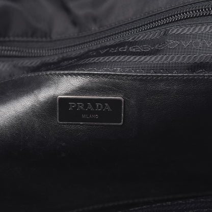 Prada Tessuto Nylon Tassel Duffel Bag Black 6 of 14