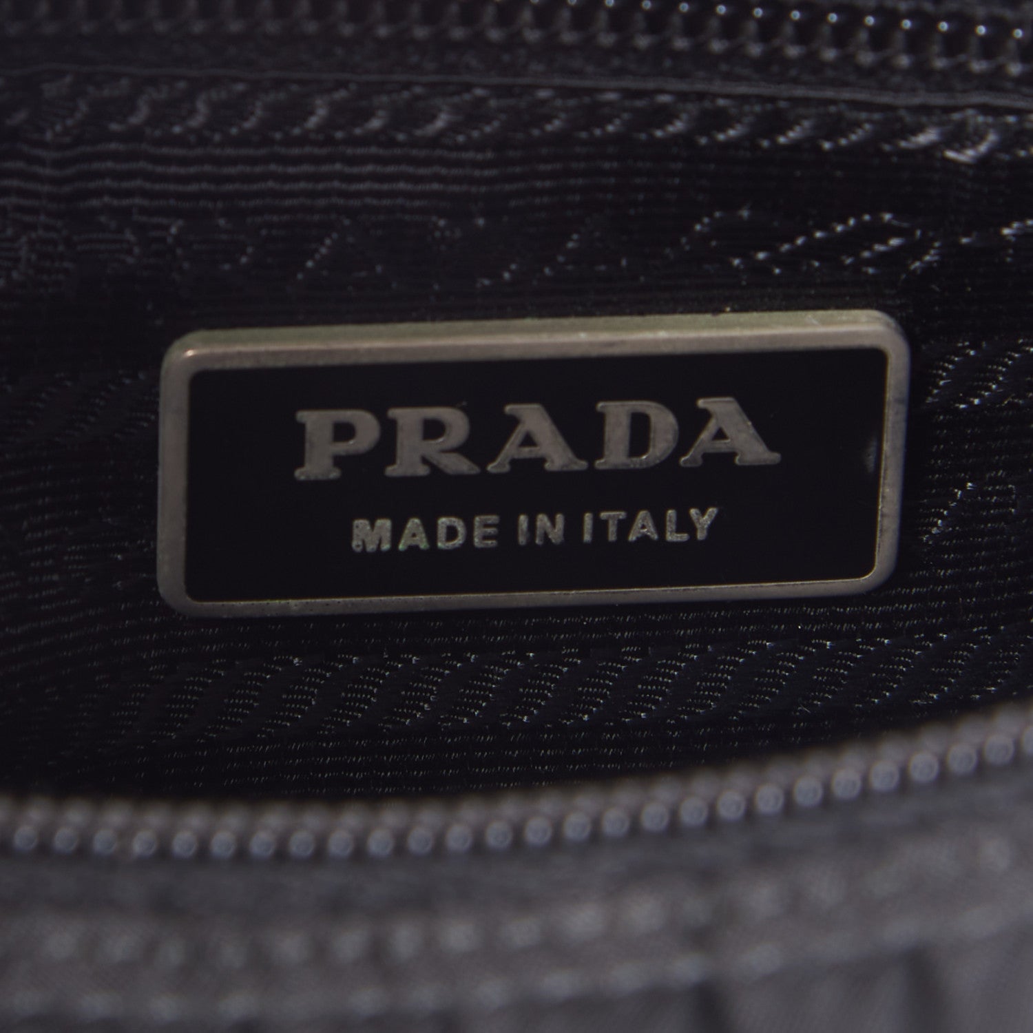 Prada Tessuto Nylon Single Buckle Messenger Bag Black 8 of 8