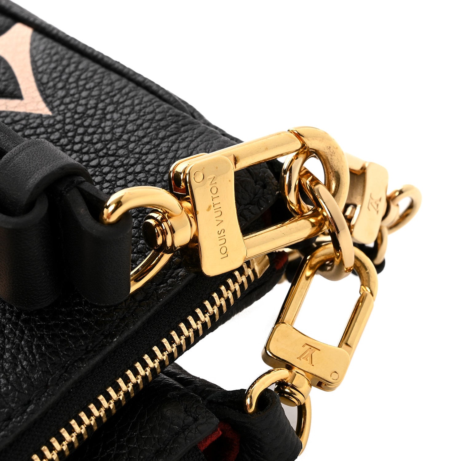 Louis Vuitton Empreinte Monogram Giant Multi Pochette Accessories Black Beige 12 of 12