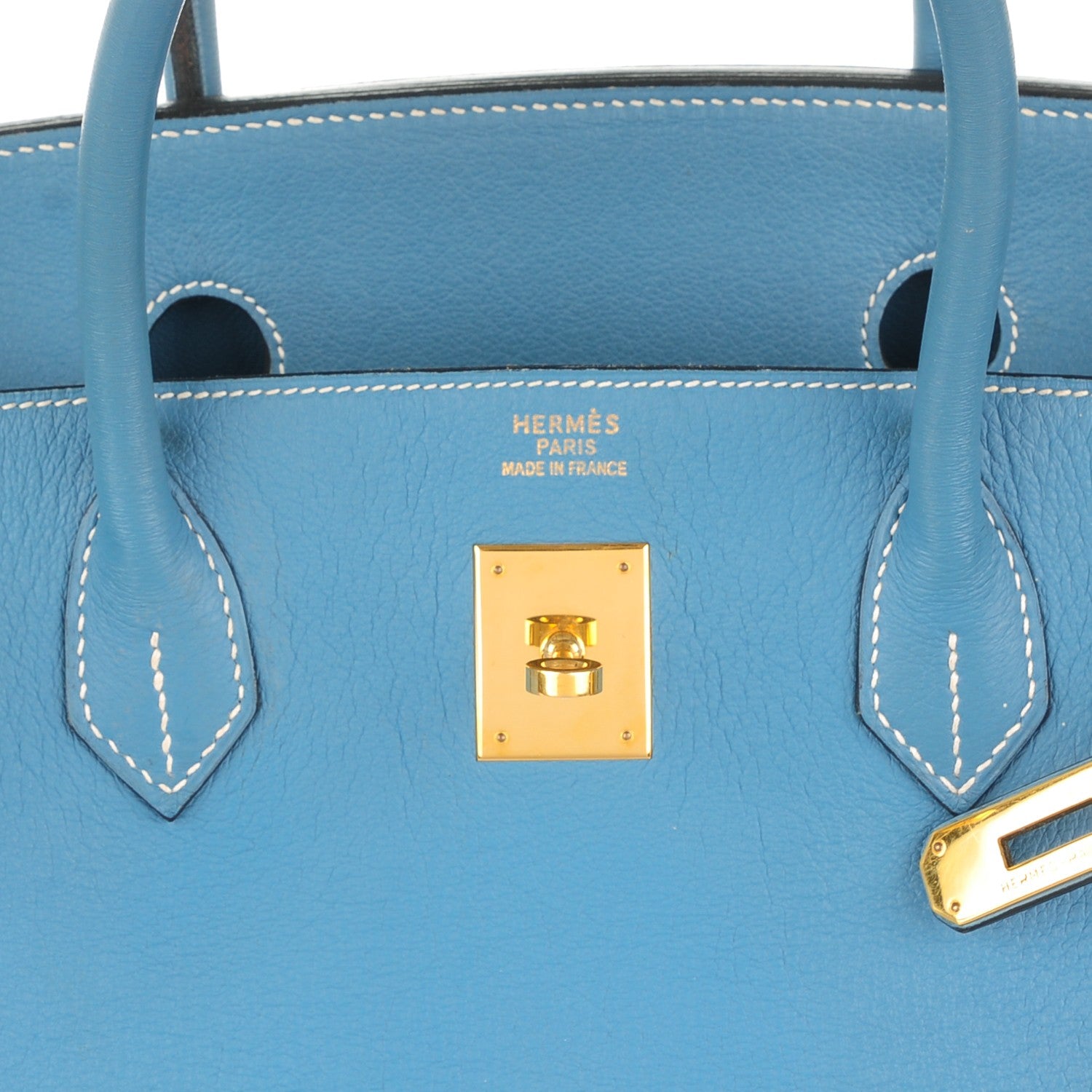 Hermes Togo Birkin 40 Blue Jean 9 of 27