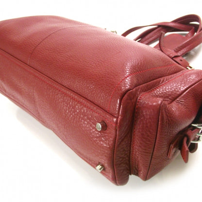 Prada Vitello Daino Shoulder Bag Rosso 5 of 12