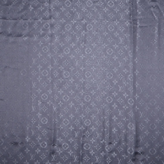 Louis Vuitton Monogram Silk Wool Shine Shawl Anthracite 1 of 5