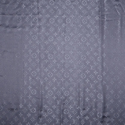 Louis Vuitton Monogram Silk Wool Shine Shawl Anthracite 1 of 5