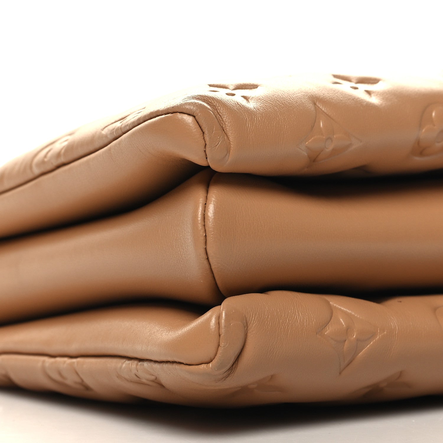 Louis Vuitton Lambskin Embossed Monogram Coussin PM Camel 10 of 12