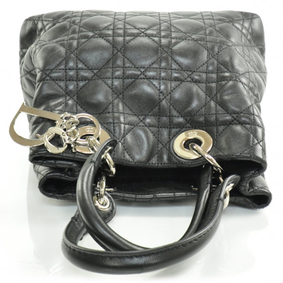 Lambskin Cannage Soft Lady Dior Tote Black