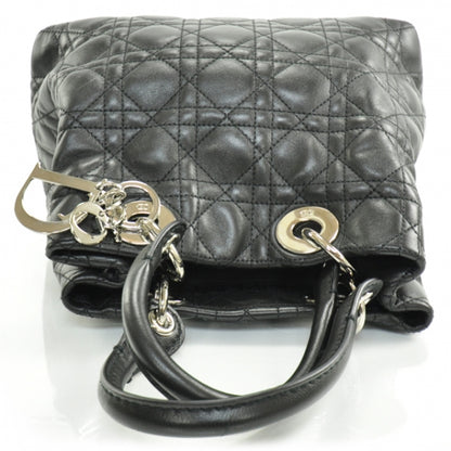 Christian Dior Lambskin Cannage Soft Lady Dior Tote Black 5 of 14