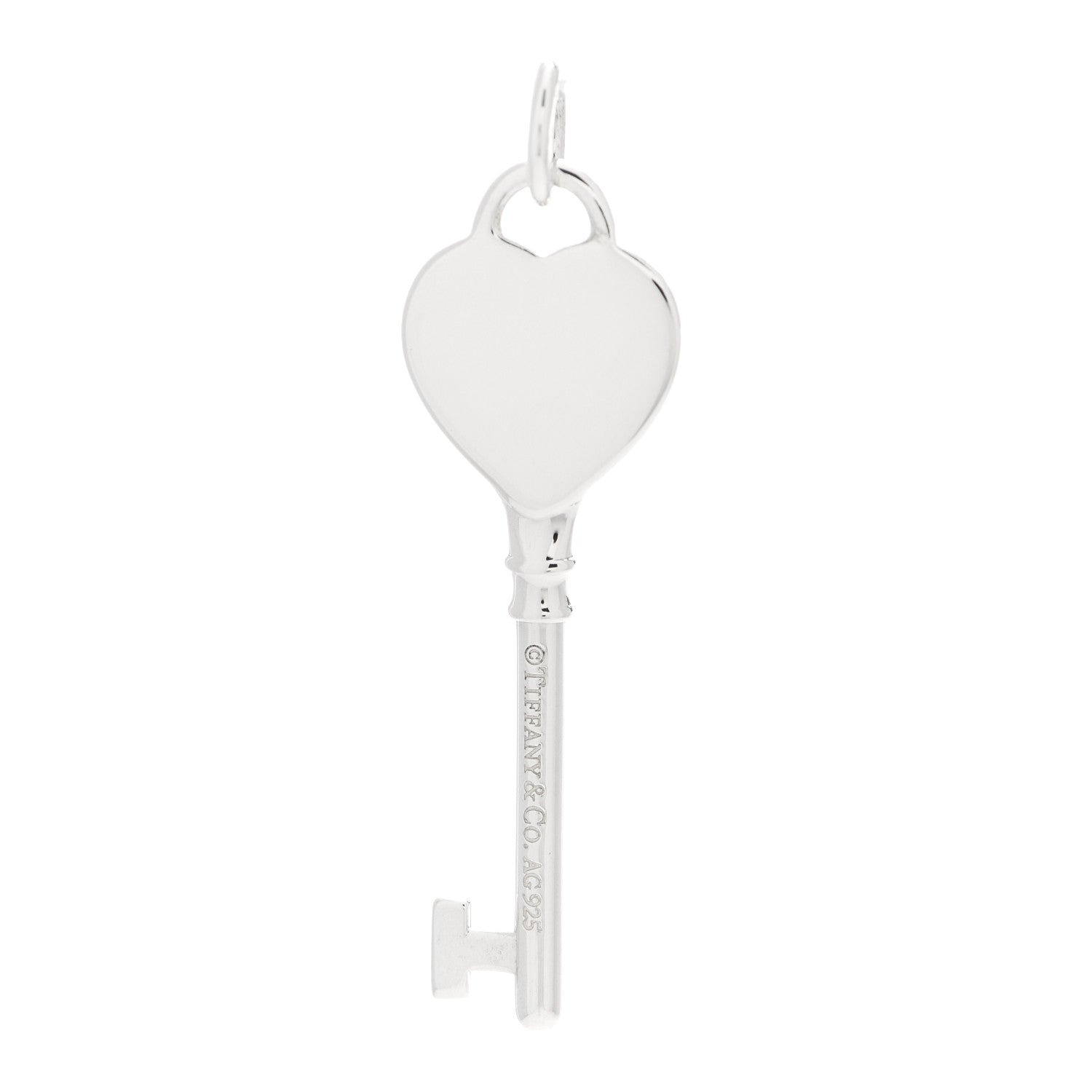 Tiffany Sterling Silver Return To Tiffany Heart Key Pendant 3 of 4