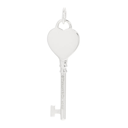 Tiffany Sterling Silver Return To Tiffany Heart Key Pendant 3 of 4