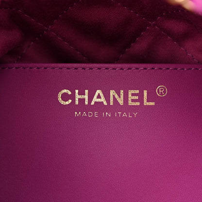 Chanel Shiny Calfskin Quilted Mini Chanel 22 Purple 6 of 11