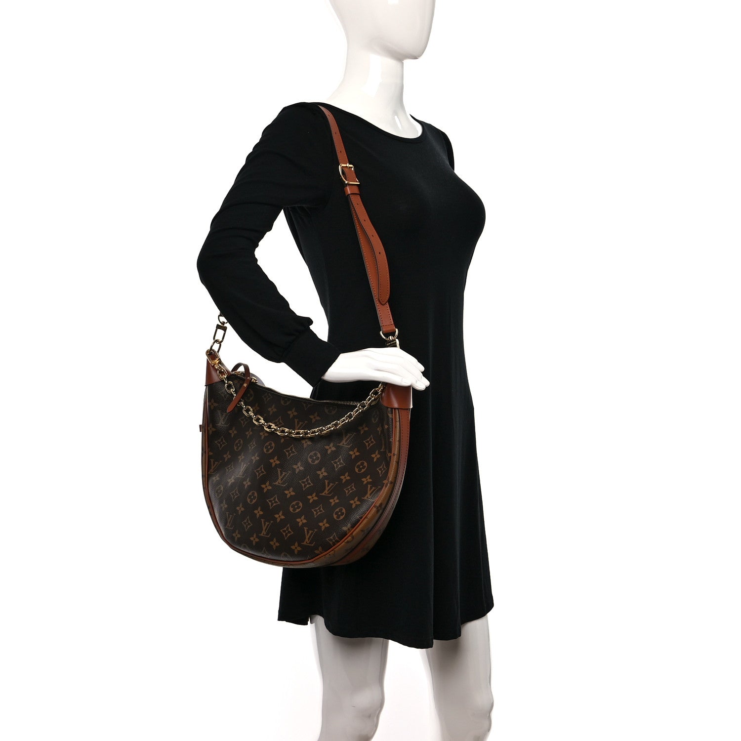 Louis Vuitton Reverse Monogram Loop Hobo 2 of 10