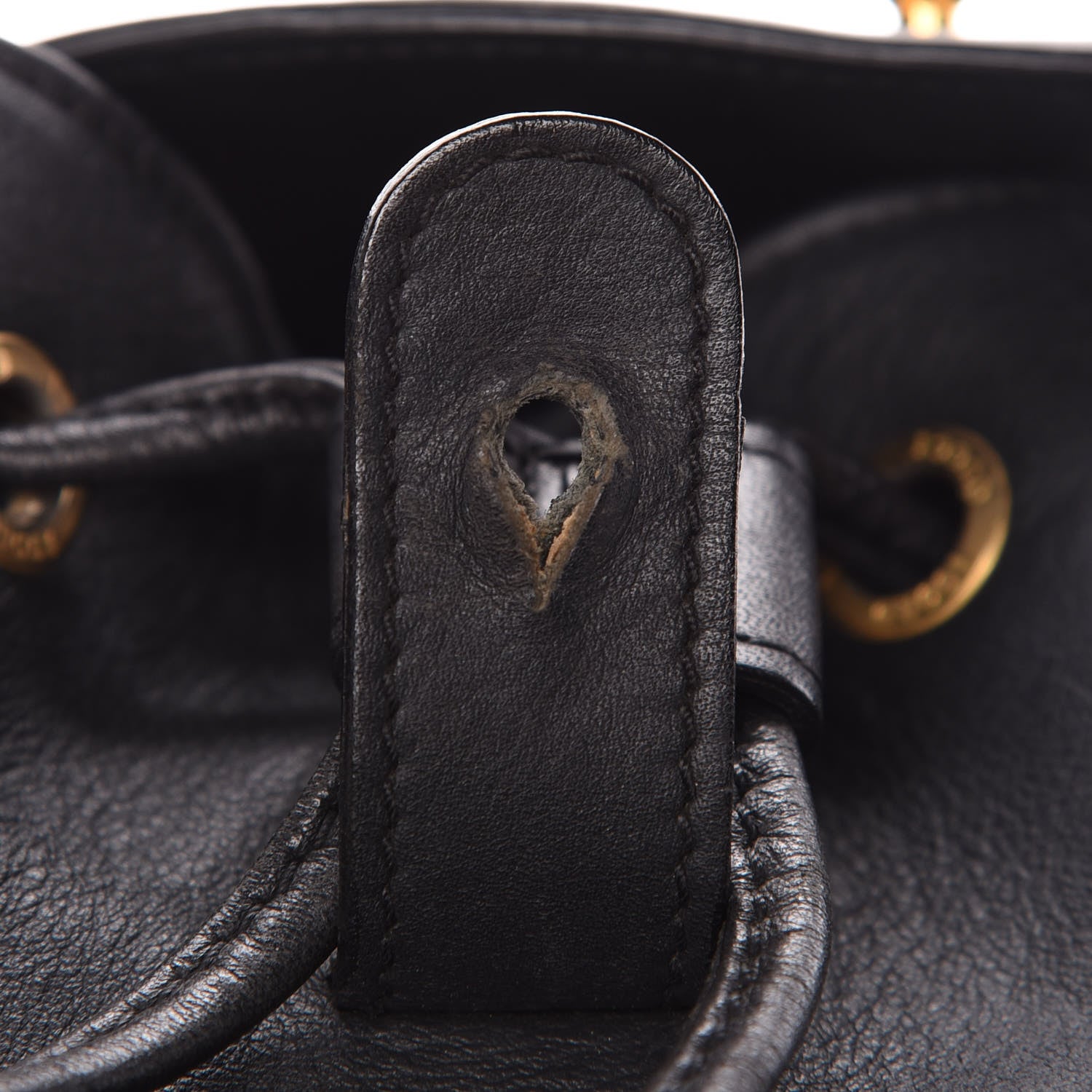 Gucci Calfskin Bamboo Backpack Black 10 of 17