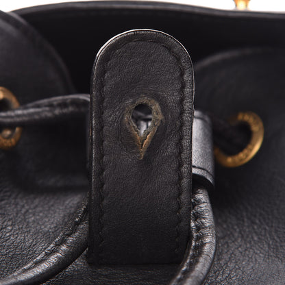 Gucci Calfskin Bamboo Backpack Black 10 of 17