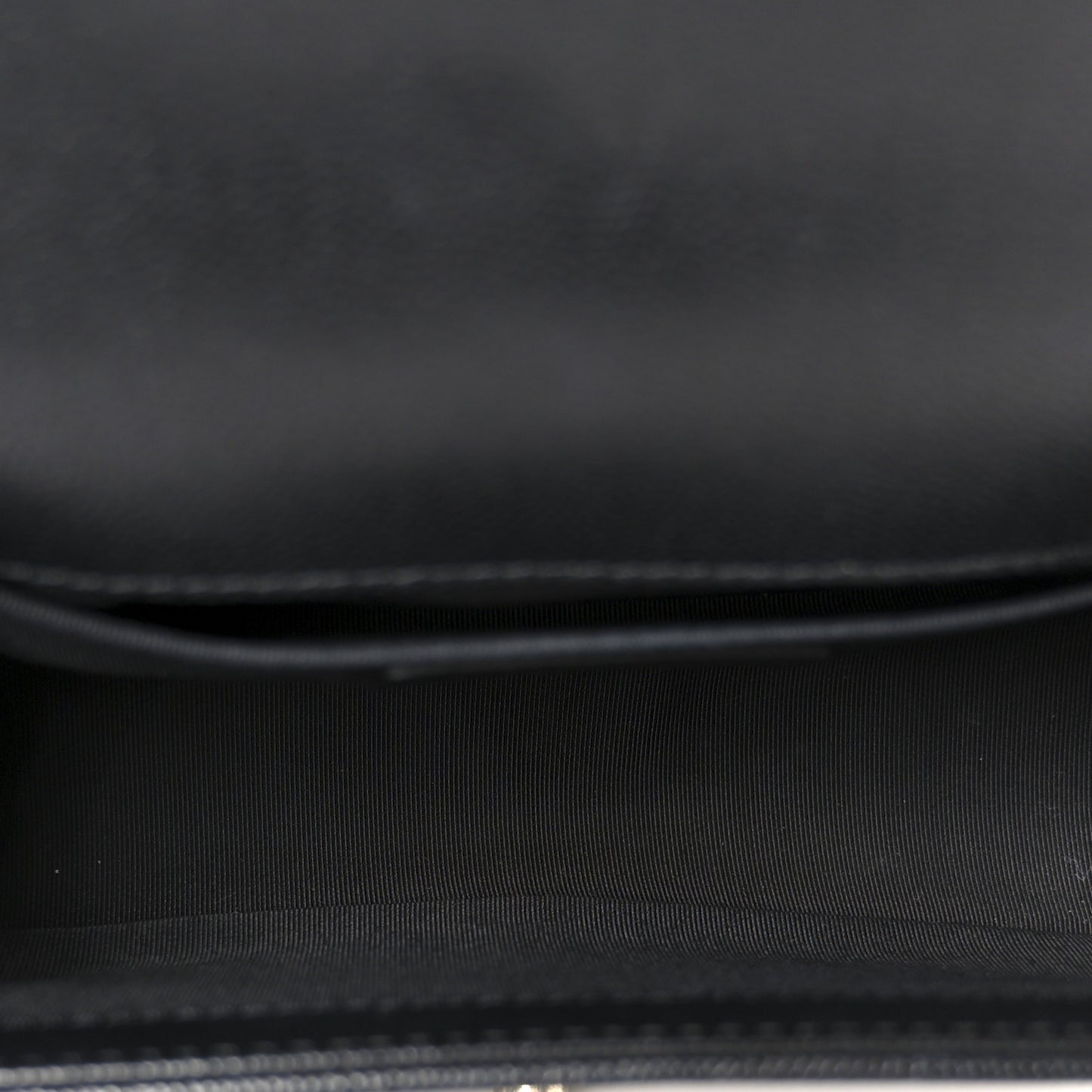 Caviar Quilted Small Boy Flap Black