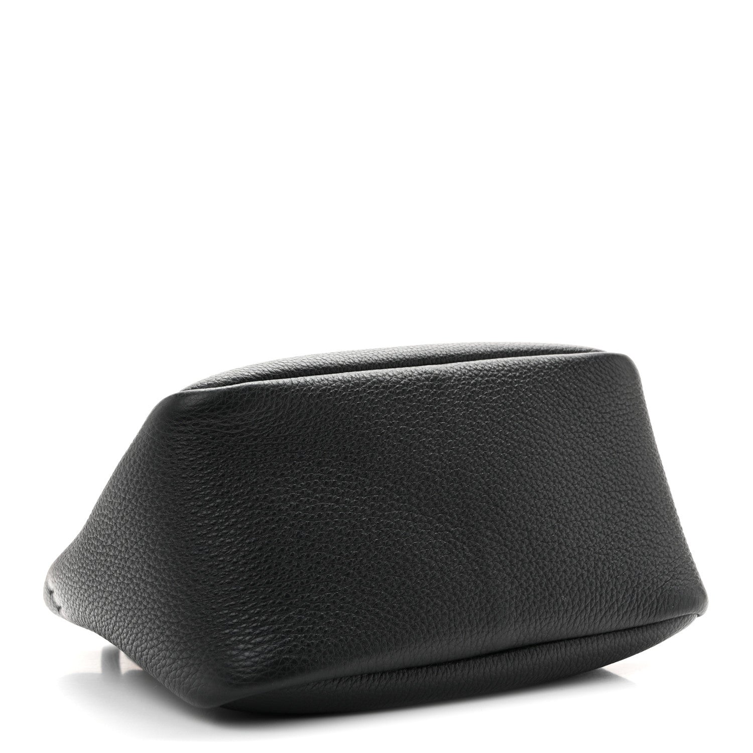 Prada Vitello Daino Soft Mini Zippered Top Handle Bag Black 4 of 9