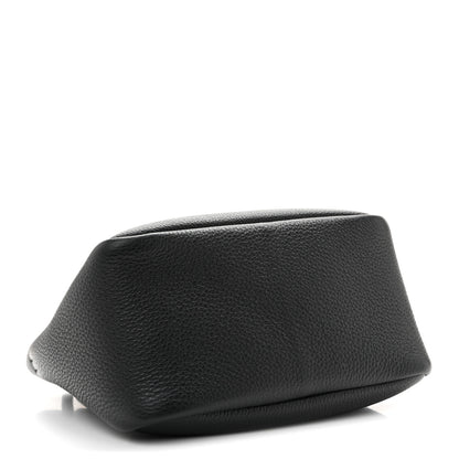 Prada Vitello Daino Soft Mini Zippered Top Handle Bag Black 4 of 9
